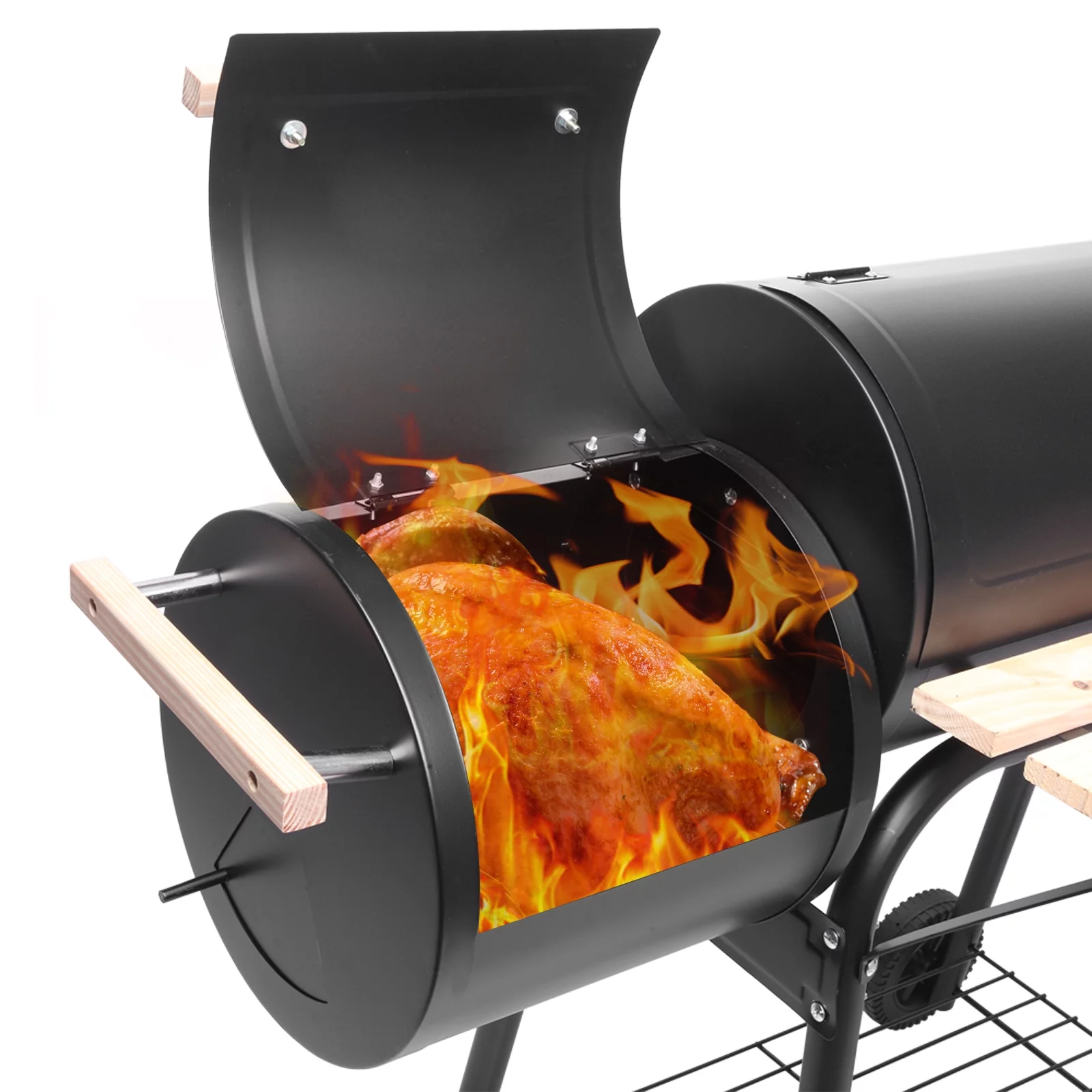 Ktaxon BBQ Grill  Outdoor Charcoal Grill Offset Smoker for Patio Backyard