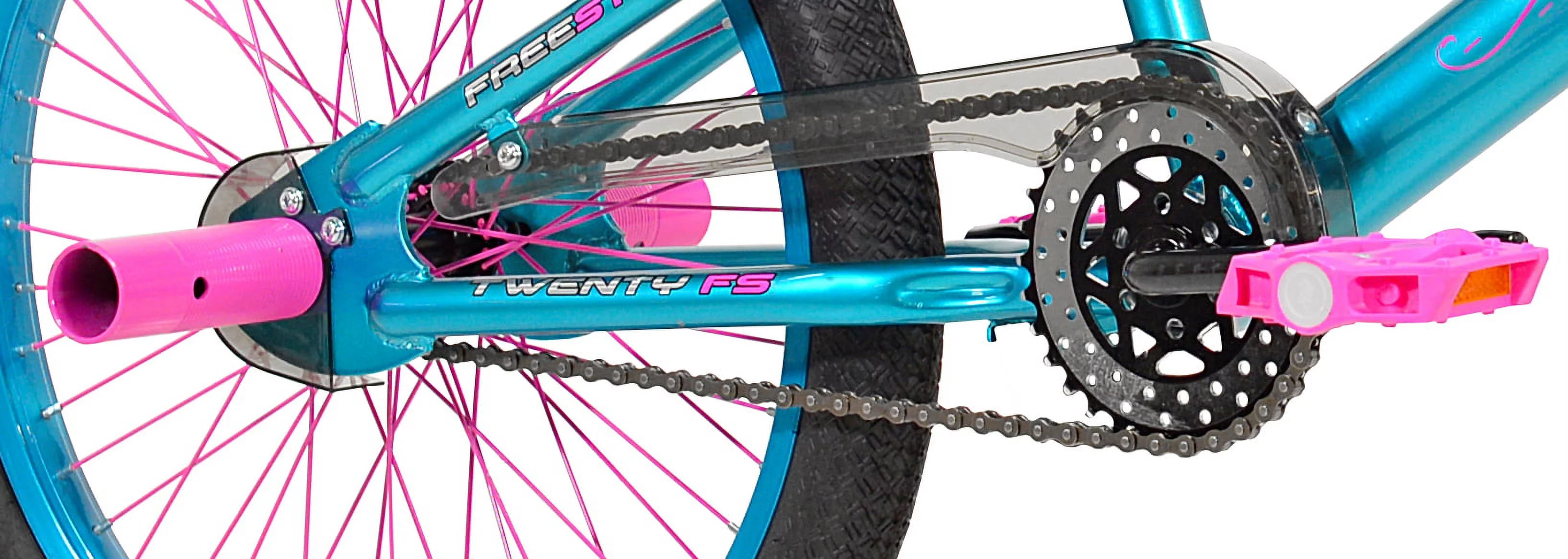 Kent Bicycles 20" Girls Trouble BMX Bike, Aqua and Pink
