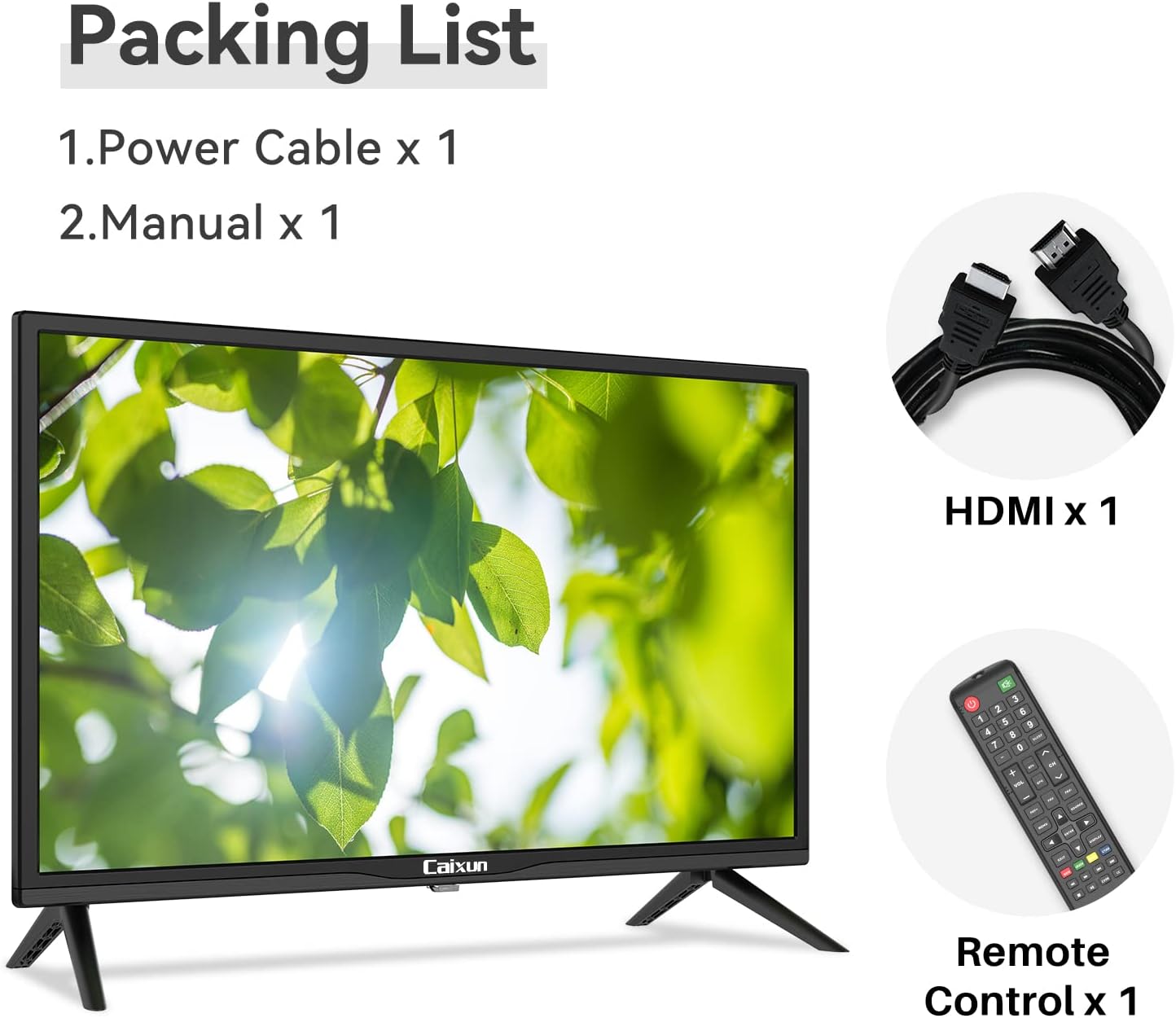 Caixun EC50S1A, 50 inch 4K UHD HDR Smart Android TV with Google Assistant (Voice Control), Screen Share, HDMI, USB, Wi-Fi, Bluetooth(2021 Model)