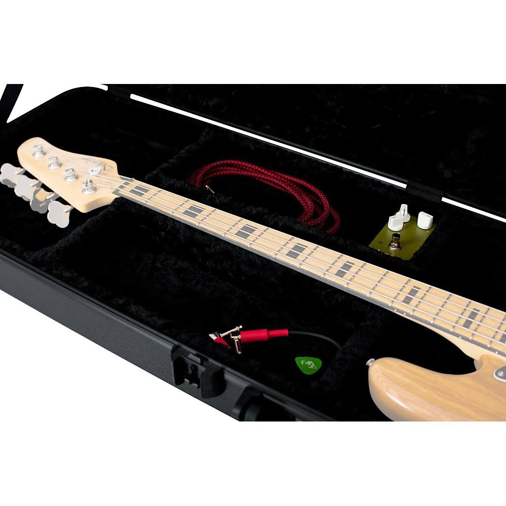 Gator Flight Pro TSA Series ATA Molded Bass Guitar Case Black Red