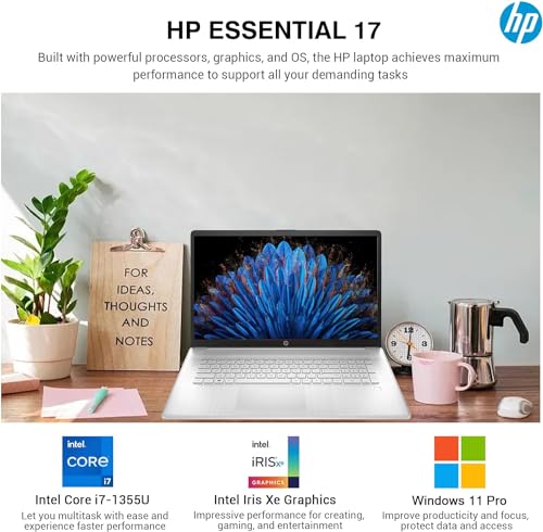 HP 17 Touchscreen Laptop Computer, 17.3” HD+ Touch Screen Business PC, Intel Core i7