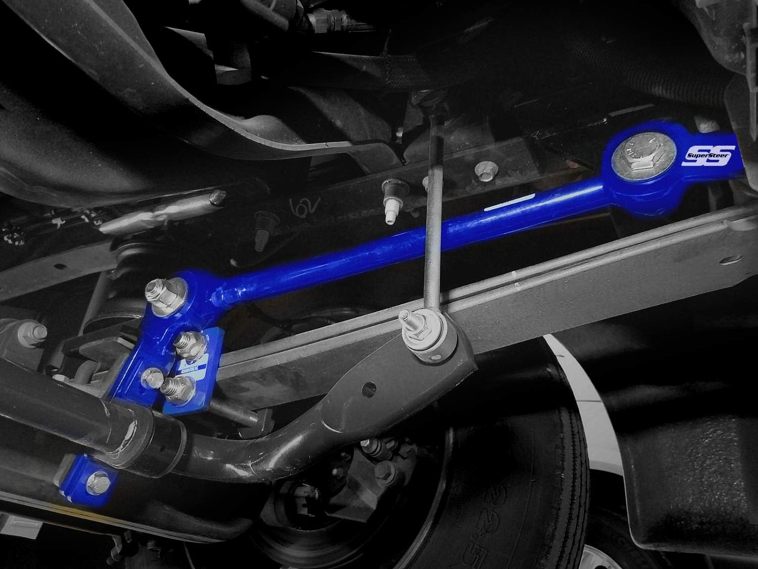 SuperSteer Front Radius Rods Compatible with Ford F53 V10 16-26k GVWR 2008-2020