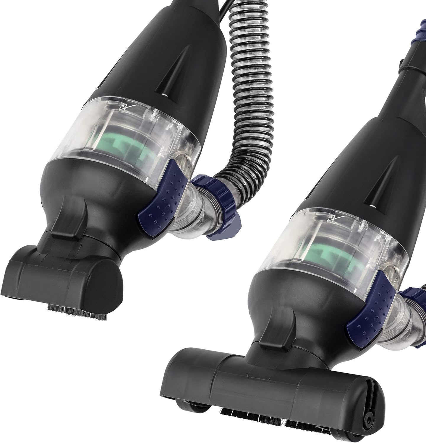 Alpine Corporation Traditional Pond Vacuum with Adjustable Telescopic Handle and 2 Brush Heads