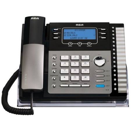 Corded Phone Speaker, RCA ViSYS 4-Line Expandable Office Landline Phone Corded