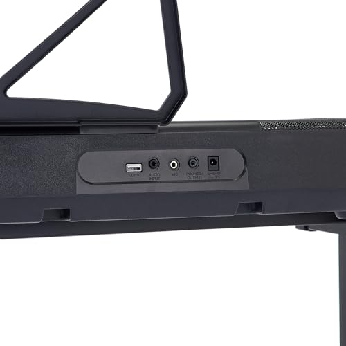 Amazon Basics Electric Keyboard 88-Keys, Semi-Weighted Digital Piano For Performance with Sustain Pedal, Power Supply, 2 Speakers, Lesson Mode, Black