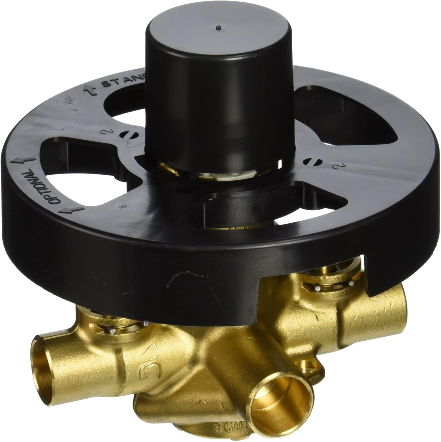 Moen 2570 Rough-In Posi-Temp Pressure Balancing Cycling Shower Valve with Stops, 1/2-Inch CC, Multi
