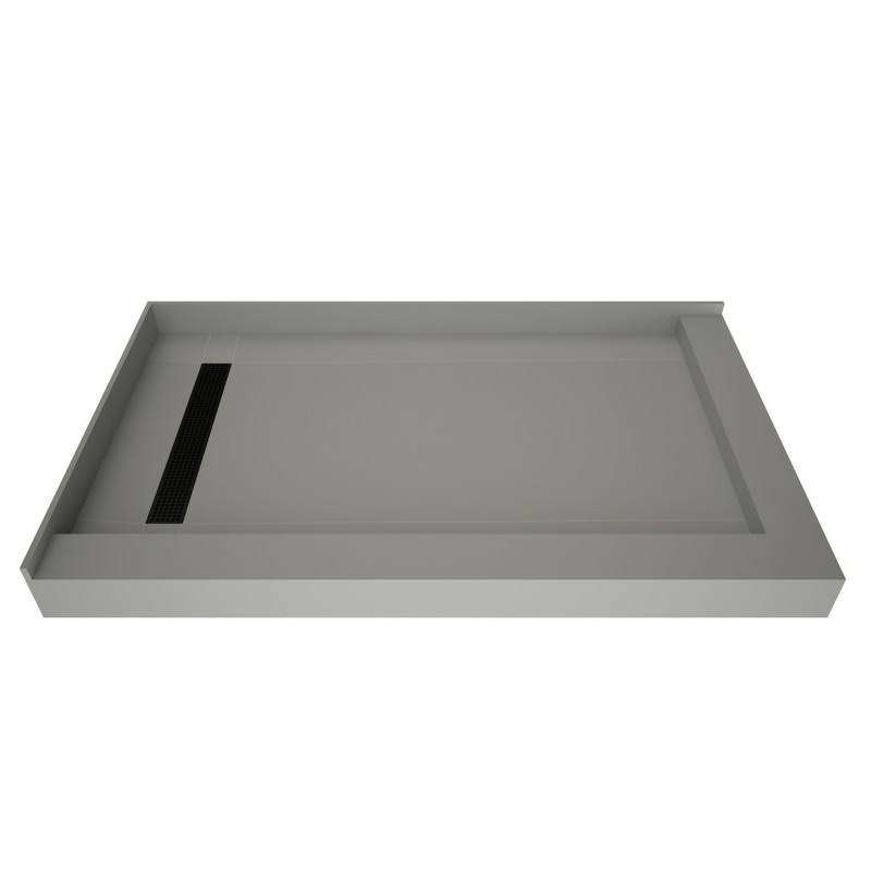 Tile Redi Redi Trench 36 in. x 60 in. Double Threshold Shower Base with Left Drain and Matte Black Trench Grate - Avayadevconnect