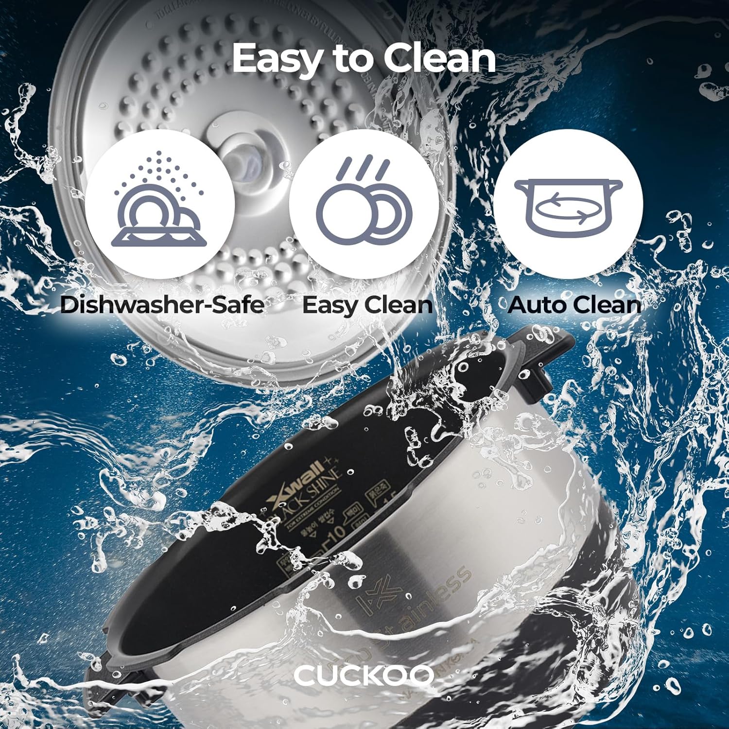 CUCKOO CRP-EHSS0309FG | 3-Cup (Uncooked) Induction Heating Pressure Rice Cooker | 15 Menu Options, Auto-Clean, Voice Guide, Made in Korea | Gold