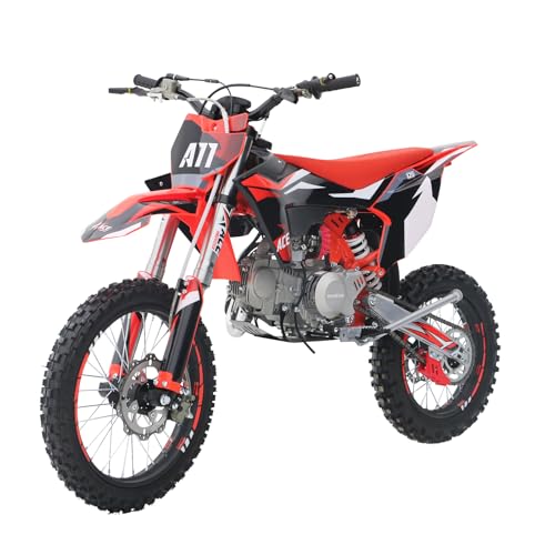 A11 125CC Dirt Bike Powered by ZONSEN Engine, 4-Speed Manual Clutch, Kick Start, Big 17“/14” Tires!