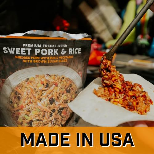 Peak Refuel Essentails Bucket | 100% Real Meat | Premium Freeze-Dried Meals for Backpacking, Camping & Survival | 24 Servings | MRE Emergency Food