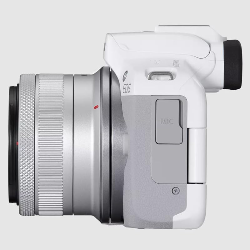 Canon EOS R50 Mirrorless Camera (White) with RF-S 18-45mm F4.5-6.3 is STM Lens 5812C012 Bundle with Deco Gear Photography Bag + 2 x Battery + 2 x 64GB Memory Cards + Accessories Kit