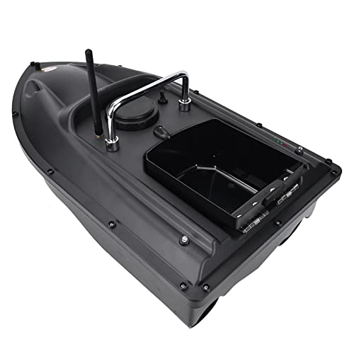 RC Bait Boat for Surf Fishing, 600M Black Remote Control Fishing Lure Bait Boat Fish Finder, Fishing Bait Boat Hook Post Boat, Loading Bait Boat for Carp Fishing Hook[US-Black]