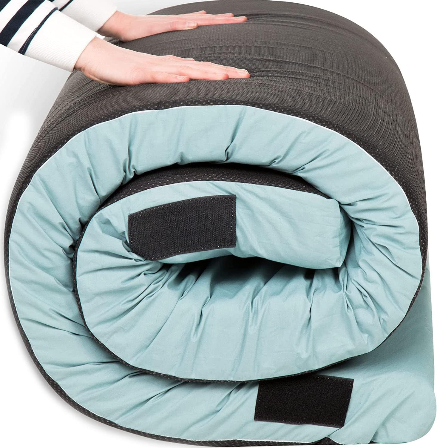 Memory Foam Camping Mattress - Waterproof Foldable Roll Up Floor Mattress for Adults - Portable Foam Sleeping Pad for Camping 75x28x3 �C Mat Pad Floor Bed Roll