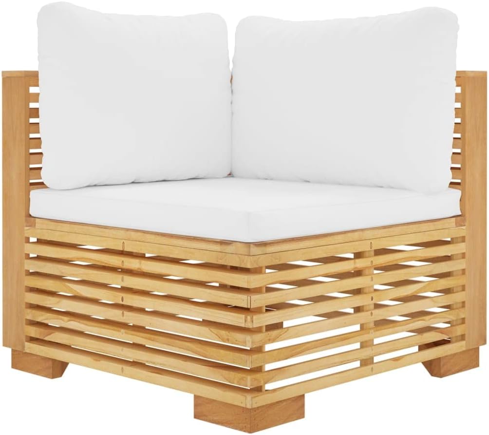 5 Piece Patio Lounge Set with Cushions Solid Wood Teak,【Wooden Garden Lounge Set with Cushions】 Durable & Comfortable Patio Furniture for Outdoor Spaces Outdoor Furniture Sets, Patio Furniture Sets