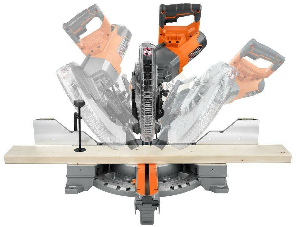 Ridgid 15 Amp Corded 12 in. Dual Bevel Sliding Miter Saw with 70 Miter Capacity