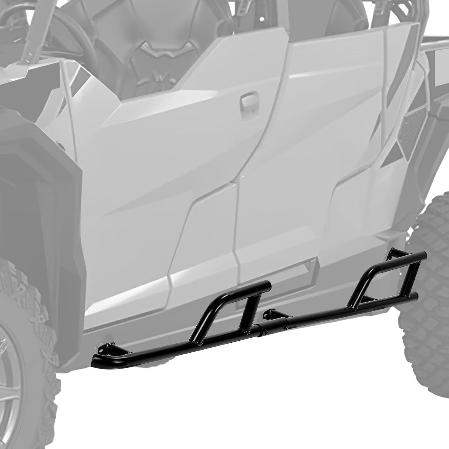 KEMIMOTO Upgrade 4 Seater Rock Sliders Nerf Bars Compatible with Polaris General 4 1000 XP 4 1000 2017-2024 Black Steel Tubing Side Bumper Protection Frame Accessories, Replace #2881992