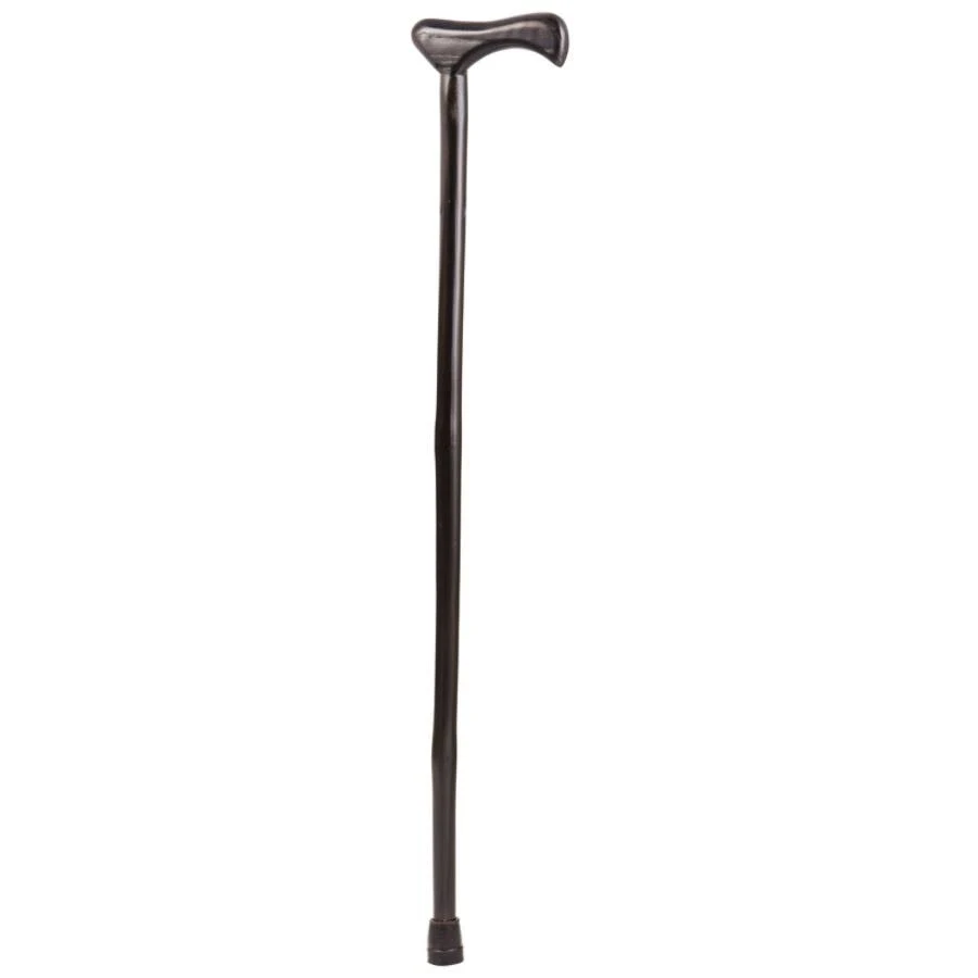 Brazos 40 inch Free Form Iron Bamboo Walking Cane, Black