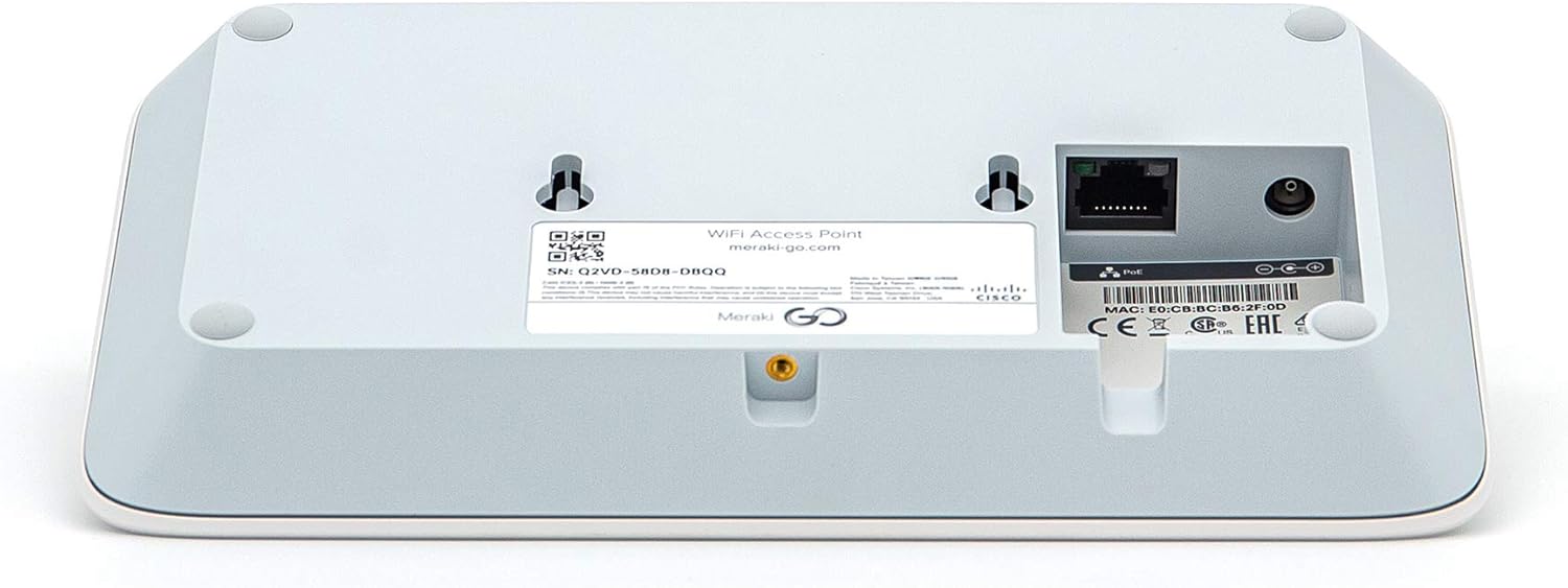 Meraki Go Indoor WiFi Access Point | Cloud Managed | Mesh | Cisco [GR10-HW-US]