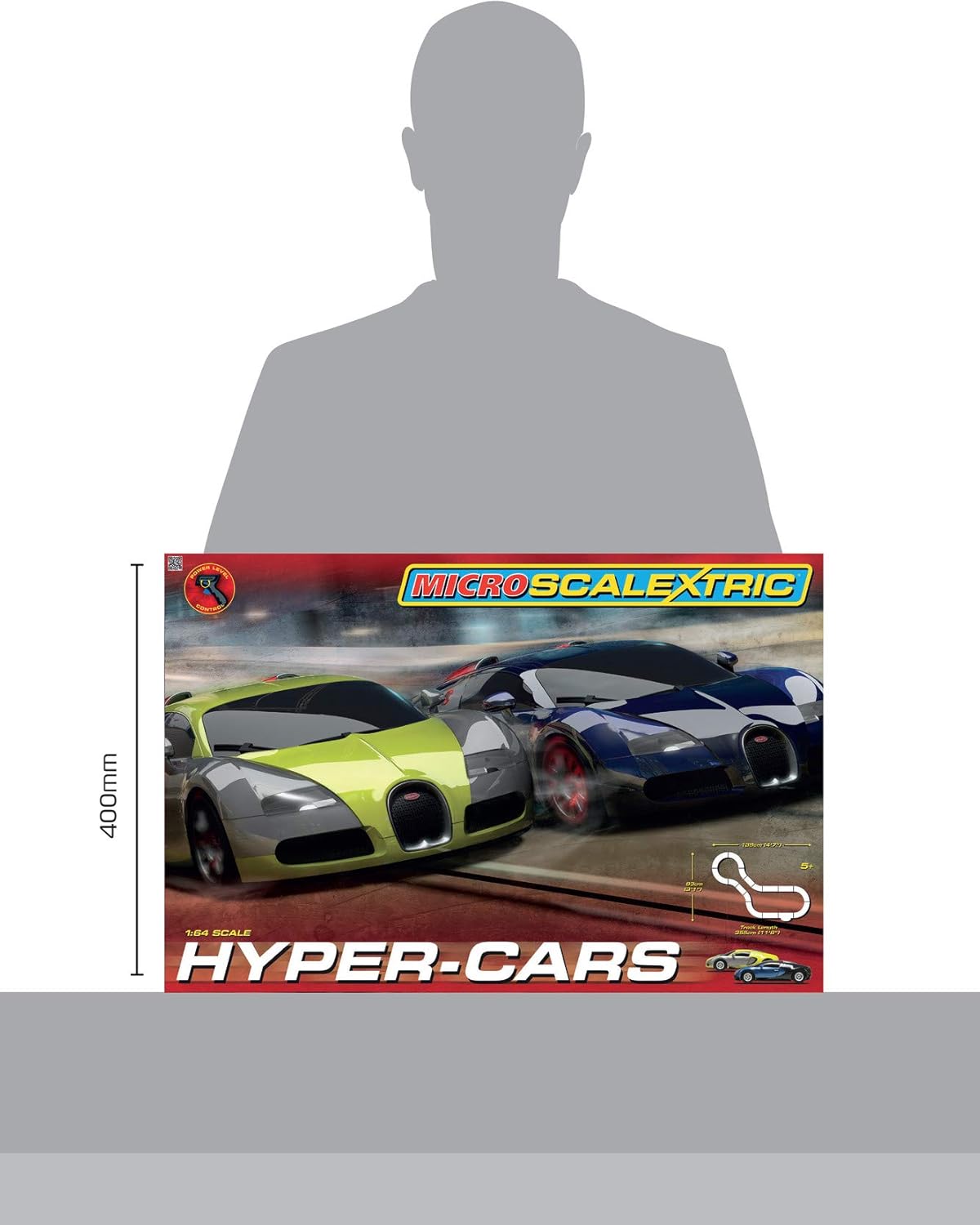 Scalextric Micro Hyper-Cars Race Slot Car Set (1: 64 Scale)