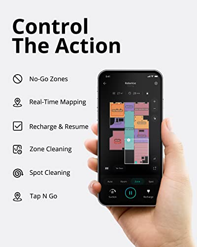 eufy by Anker, RoboVac X8, Robot Vacuum with iPath Laser Navigation, Twin-Turbine Technology generates 2000Pa x2 Suction, AI. Map 2.0 Technology, Wi-Fi, Perfect for Pet Owner(Renewed)
