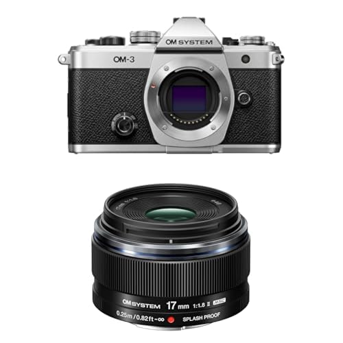 OM System Om-3 Mirrorless Micro Four Thirds Lens System Camera with Backside-Illuminated Stacked Live MOS Sensor and Built-in 5-Axis Sensor-Shift Image Stabilization