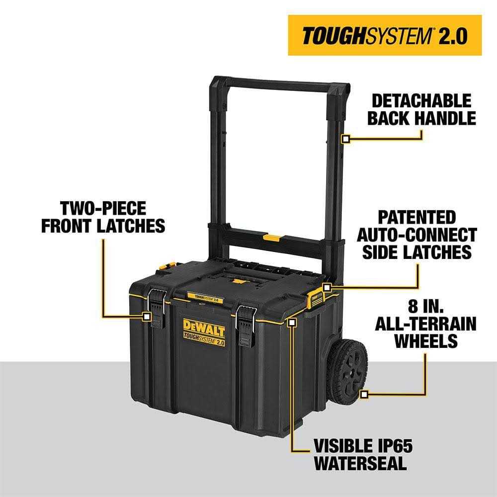 DEWALT TOUGHSYSTEM 2.0 22 in. Small Tool Box, TOUGHSYSTEM 2.0 24 in. Mobile Tool Box, 22 in. Medium Tool Box and Deep Tool Tray - Shop Hardware Tools Online Store