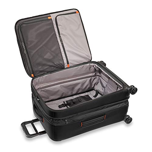 Briggs & Riley Domestic 22" Carry On Expandable Spinner - Luggage for Travel, Suitcases with Wheels, Softside Rolling Bag for Men & Women, Self-Repairing Zipper - ZDX Collection, Hunter