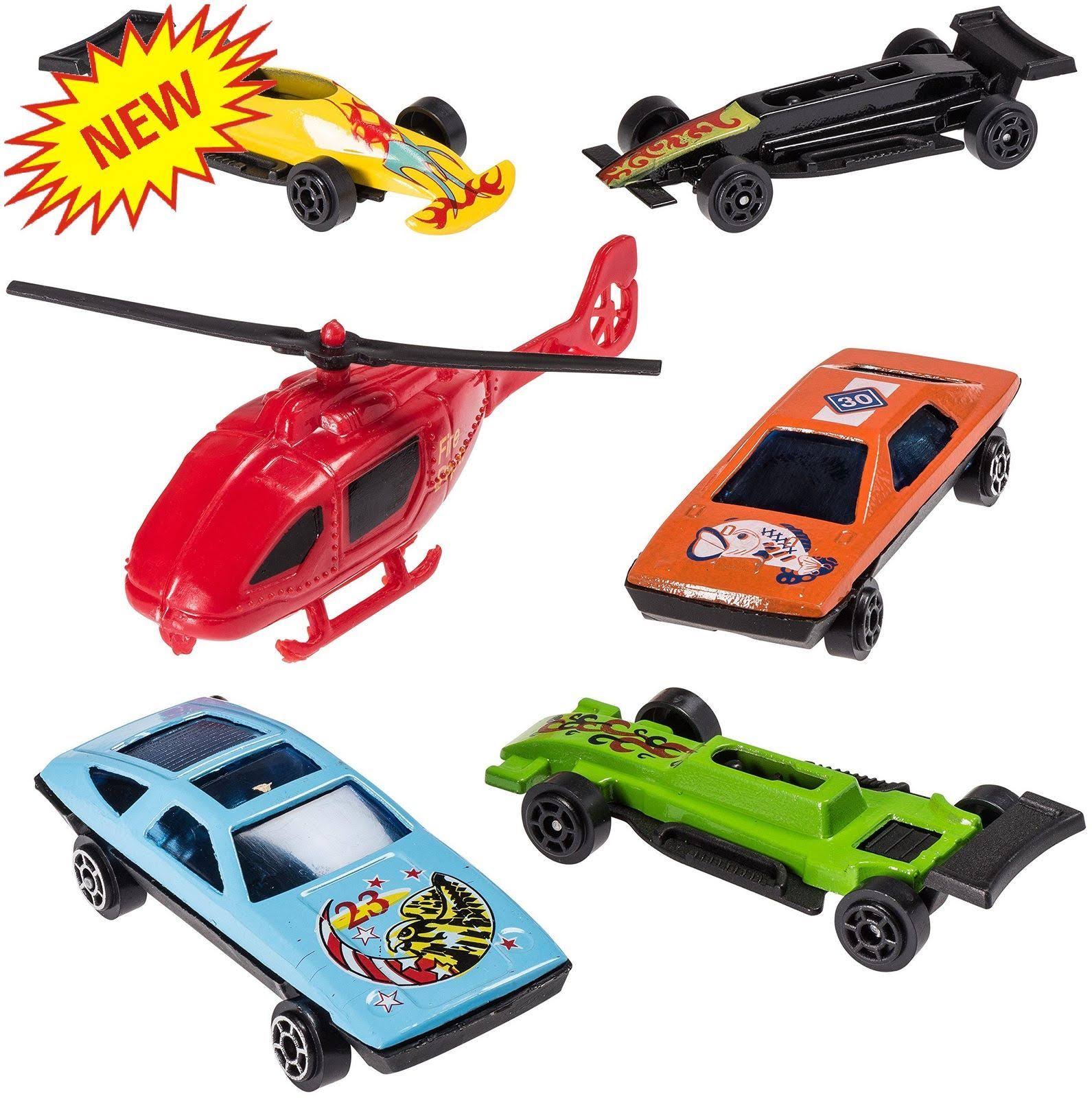 Prextex 100 PC Die Cast Toy Cars Party Favors or Cake Toppers Cars Toys for Kids