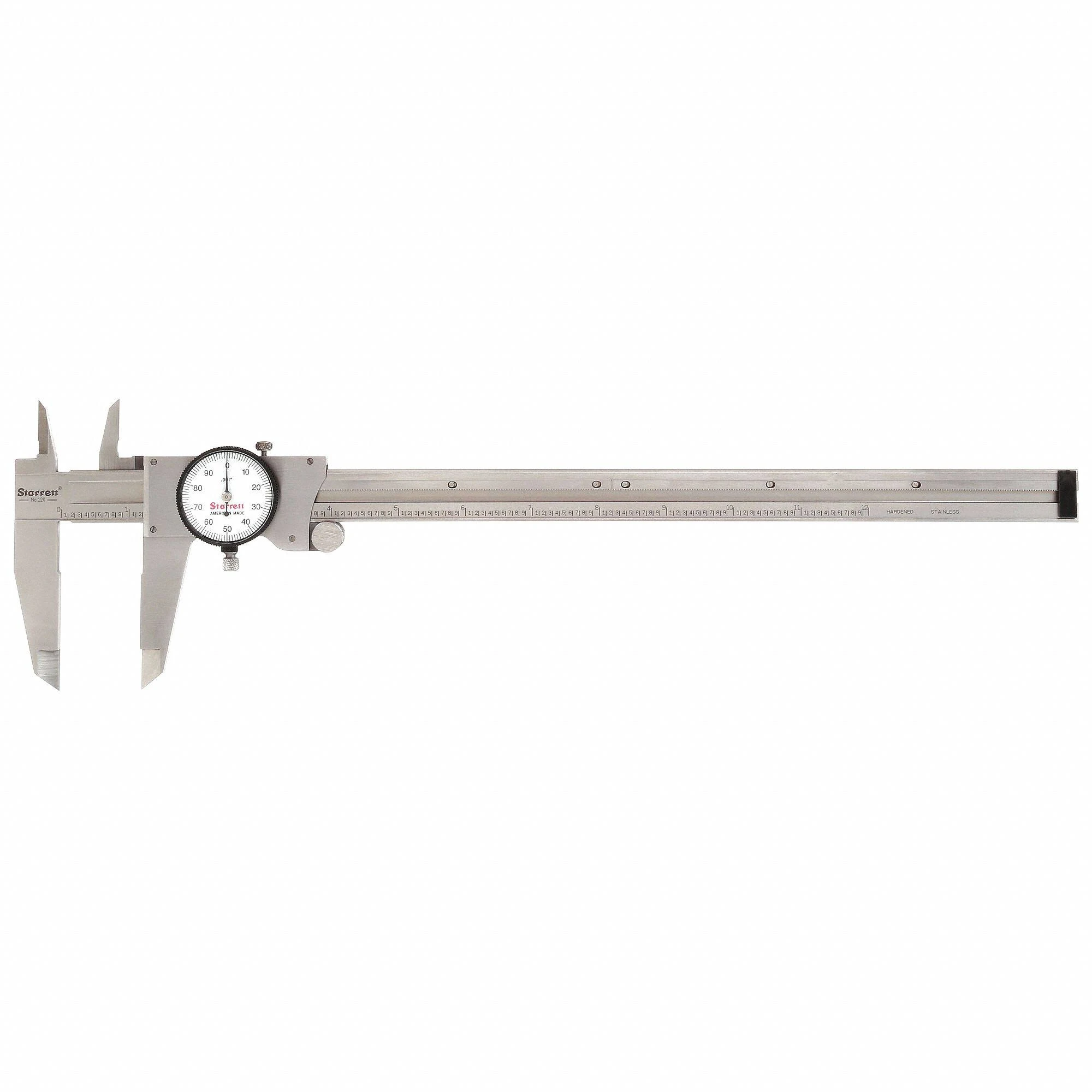 Starrett Dial Caliper, 120Z-12 W/SLC