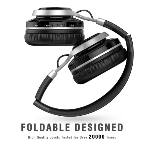Foldable Wireless Headphones for iPhone 14/14 Pro/Pro Max/13/13 Pro/Pro Max/12 Pro/Pro Max/Pro Plus/Max Mini - Headset w Mic Hands-free Earphones Earbuds Over Ear W1R