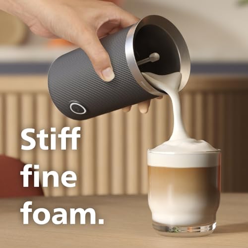 Philips Baristina Espresso Machine, Grind, Tamp & Brew Coffee Beans in One Swipe, Compact, 16 Bar Pump Pressure, Automatic Grinder, Black with Black Portafilter (BAR300/60)
