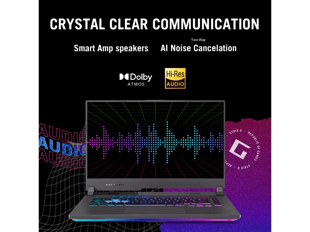 ASUS ROG Strix G15 (2022) Gaming Laptop, 15.6" FHD 144Hz, GeForce RTX 3050, AMD Ryzen 7 6800HS, 16GB DDR5, 512GB PCIe SSD, Wi-Fi 6E, Windows 11, G513RC-ES73