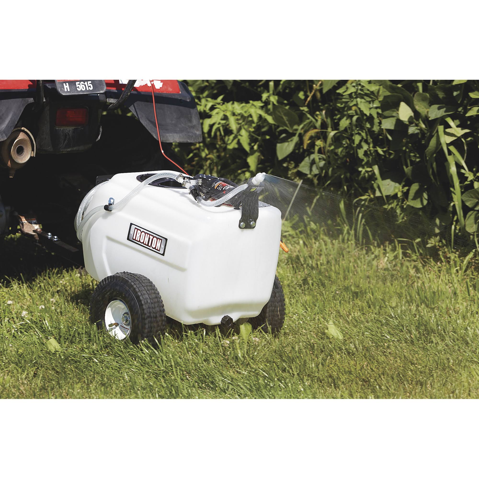 Ironton 13 Gallons 12 Volt DC Tow-Behind Towable Broadcast u0026 Spot Sprayer ATV 282790