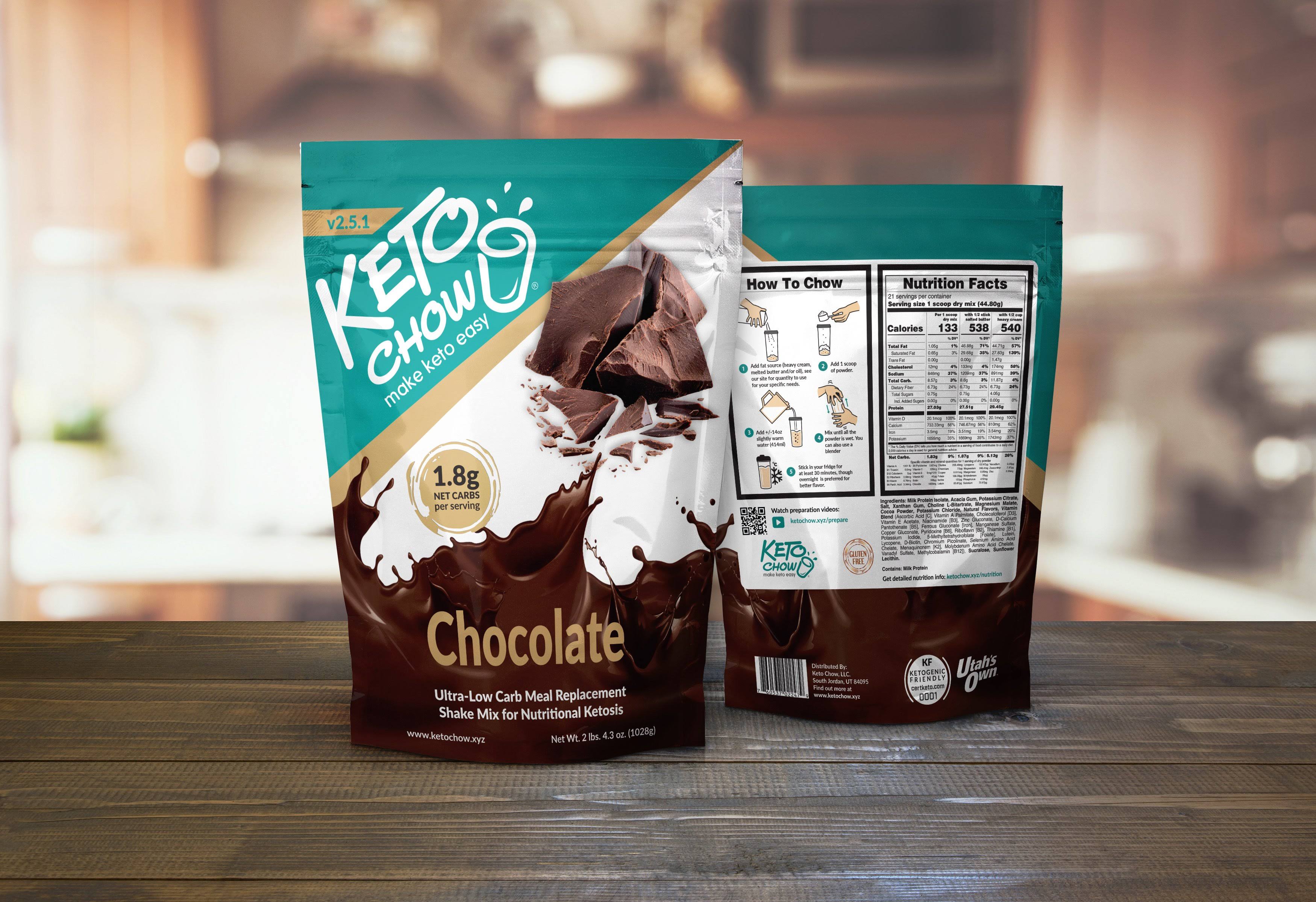 Keto Chow 21 Meal | Keto Meal Replacement Shakes Eggnog