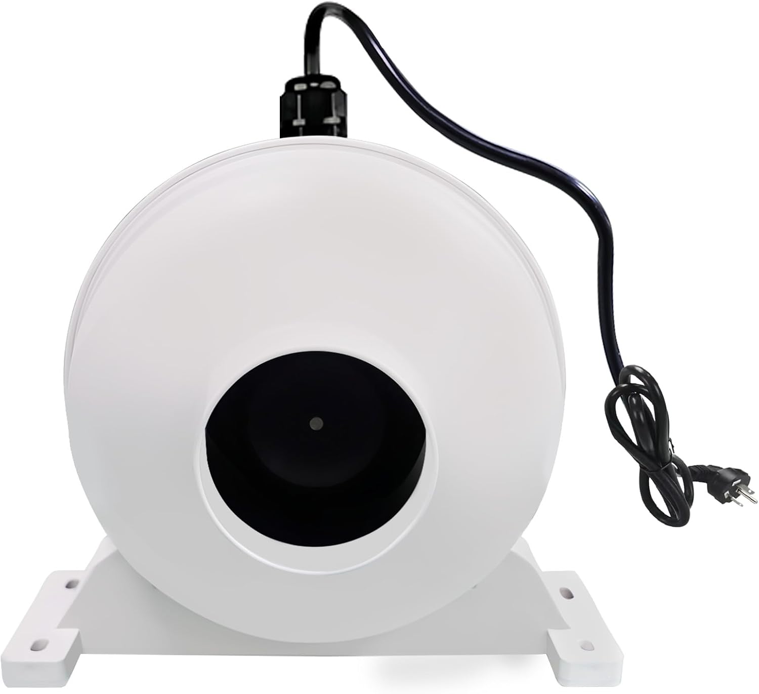 4 Inch Radon Fan, Quiet 260CFM Radon Mitigation System Inline Duct Fan IP67 Waterproof, High Airflow Electric Exhaust Fan for Indoor Outdoor Ventilation
