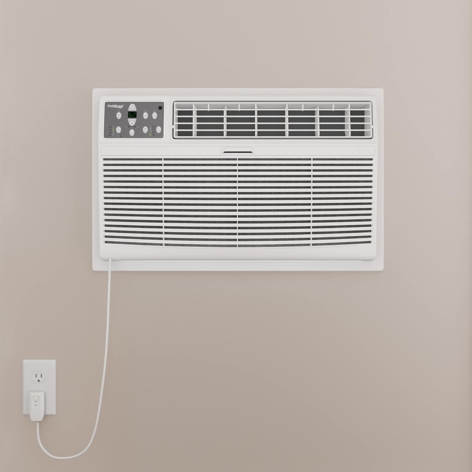 Koldfront WTC10001W 10000 BTU 208/230V Through the Wall Air Conditioner with 10600 BTU Heater with Remote