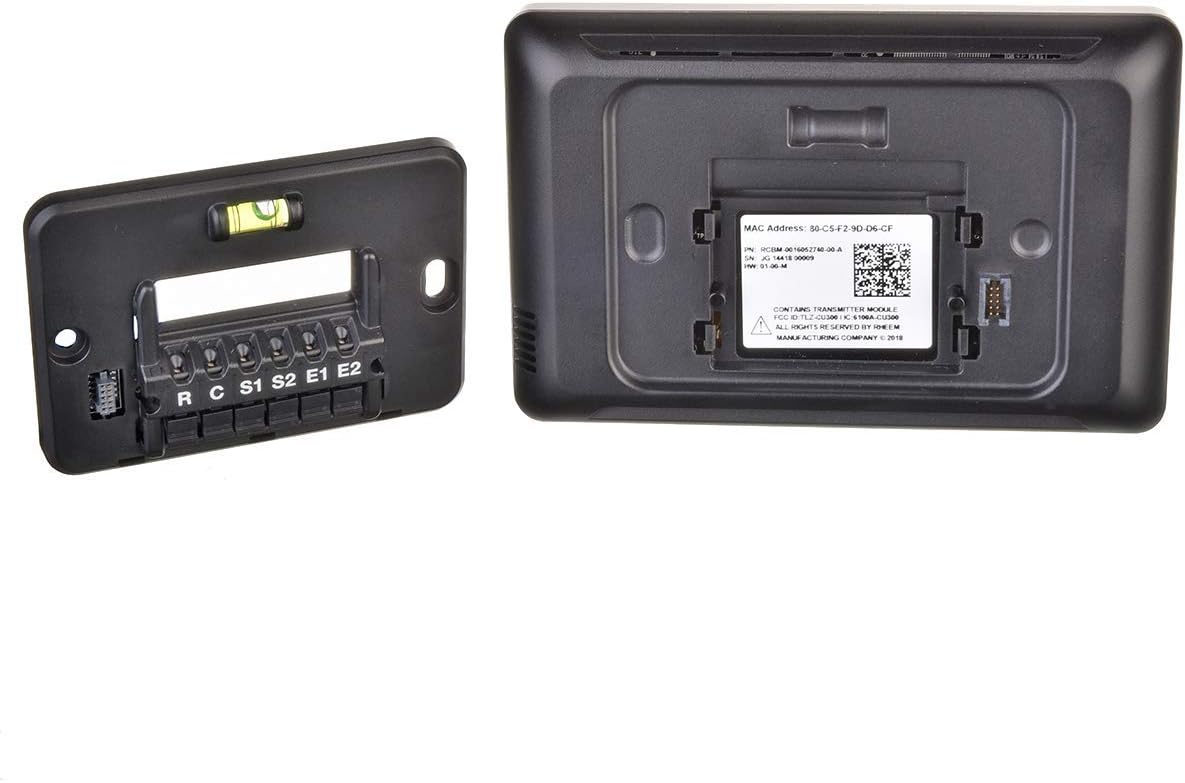 Rheem RETST700SYS EcoNet Smart Thermostat, Black