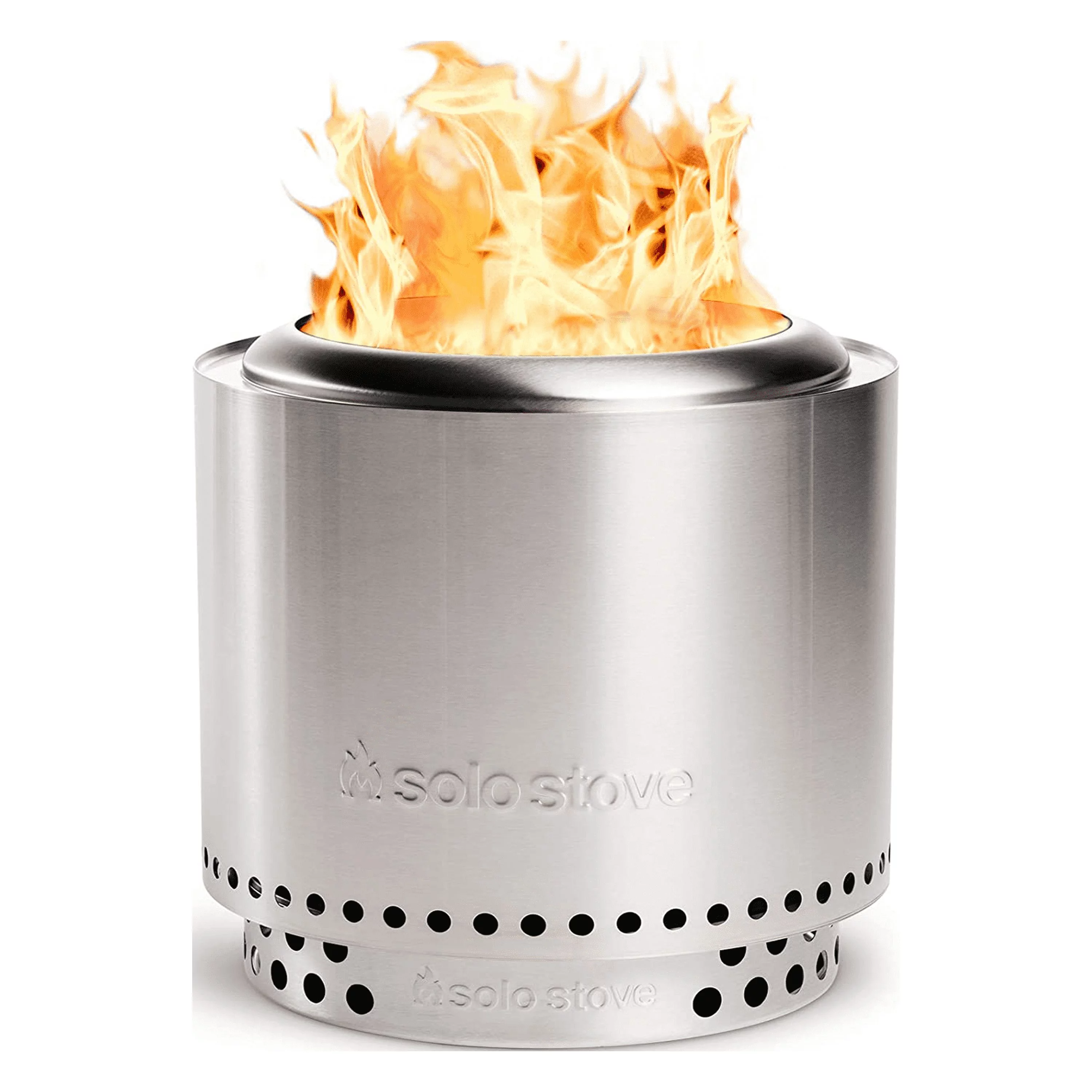 Solo Stove Ranger Smokeless Fire Pit + Stand, Natural Wood Burning, 304 Stainless Steel