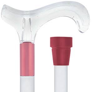 Royal Canes Derby Walking Cane with Clear Lucite Handle and Shaft