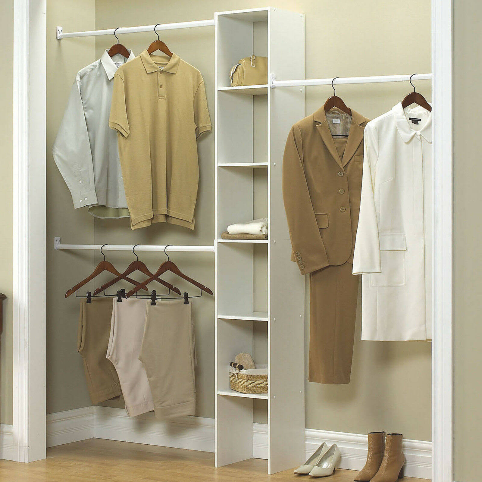 ClosetMaid Vertical Closet Organizer, 12 inch, White