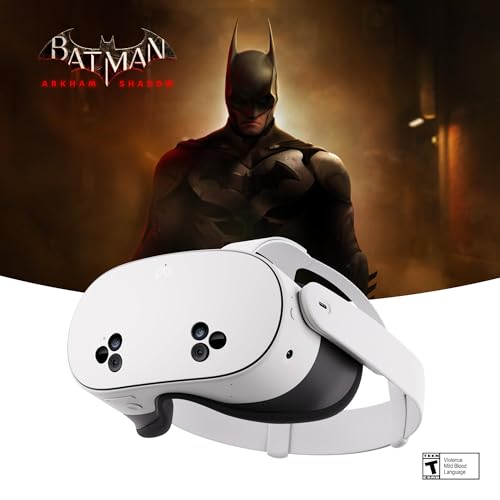 Meta Quest 3S 256GB | Batman: Arkham Shadow Included — 30+ Games Included with Meta Horizon+ Access with Starter Bundles — Play More for Less