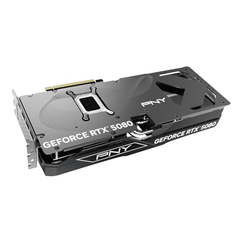 PNY NVIDIA GeForce RTX™ 5080 16GB ARGB Overclocked Triple Fan Graphics Card (DLSS 4, PCIe® 5.0, HDMI®/DP 2.1, 2.9-Slot, Epic-X™ RGB Lighting)