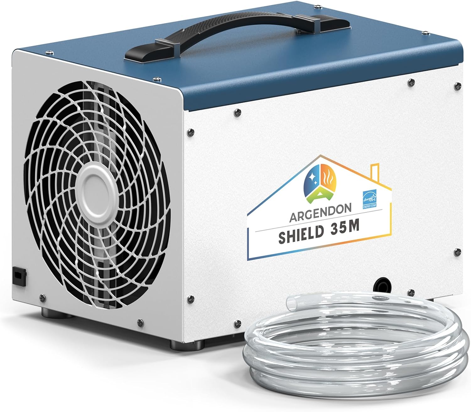 Dehumidifier for Crawlspace Basement, Energy Star Commercial Dehumidifier with Drain Hose, 70 PPD Compact Dehumidifier Ideal for Water Damage Storage Up to 1000 Sq Ft, 5 Year Limited Warranty
