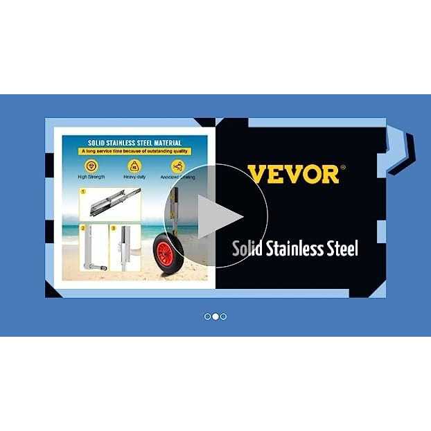 VEVOR Boat Launching Wheels Boat Transom Launching Wheel Loading Capacity Inflatable Boat Launch Wheels - Shop Hardware Tools Online Store