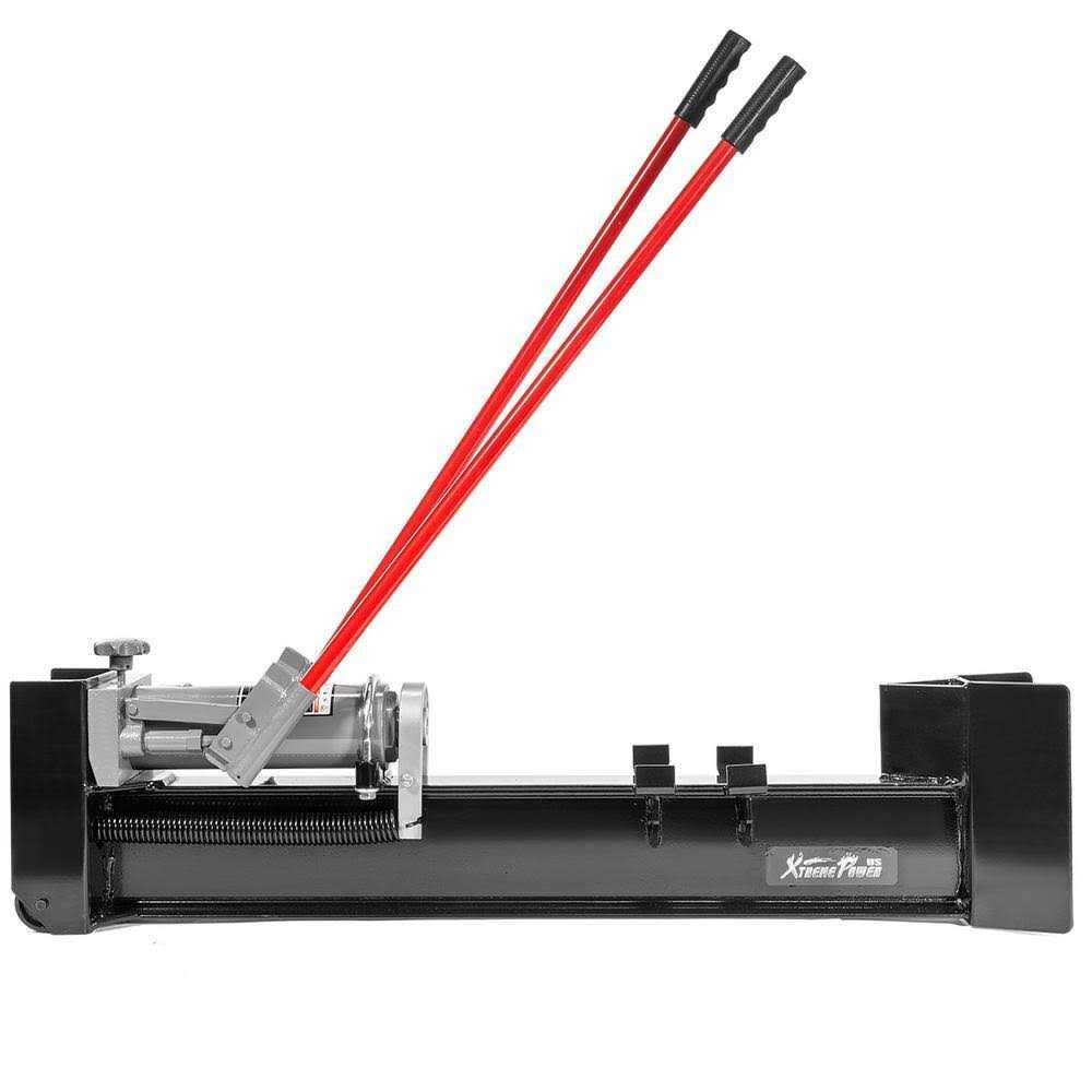 XtremepowerUS 12-Ton Hydraulic Manual Wood Cutter Unit Log Splitter with Built-in Wheels - Shop Hardware Tools Online Store