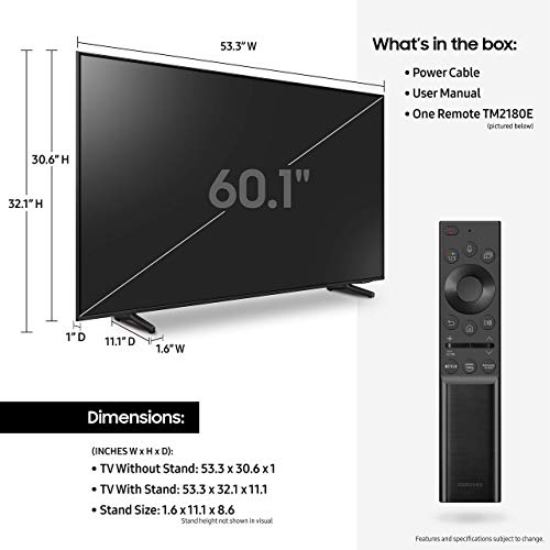 SAMSUNG Class QLED Q60A Series - 4K UHD Dual LED Quantum HDR Smart TV with Alexa Built-in (Renewed)