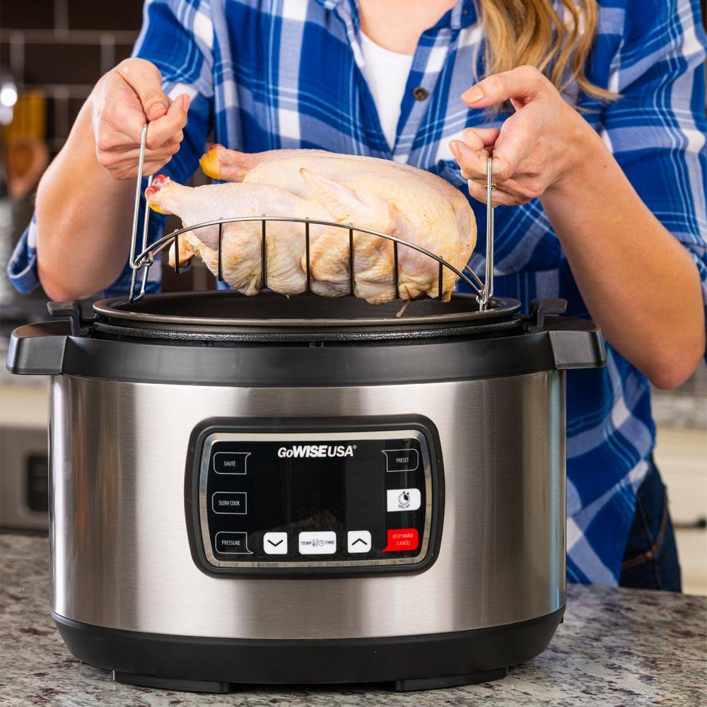 GoWISE USA Ovate 9.5 qt. Oval Electric Pressure Cooker