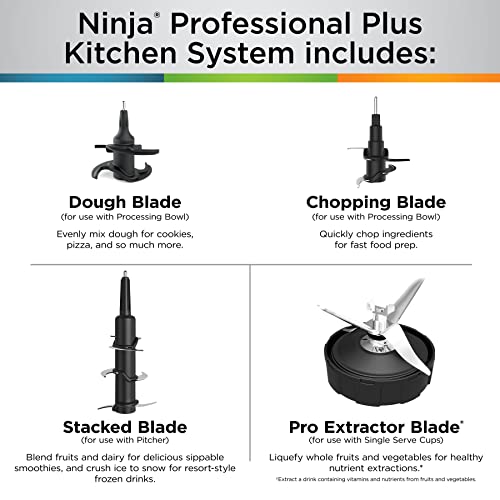 Ninja BN751 Professional Plus DUO Blender, 1400 Peak Watts, 3 Auto-IQ Programs for Smoothies, Frozen Drinks & Nutrient Extractions, 72-oz. Total Crushing Pitcher & (2) 24 oz. To-Go Cups, Black