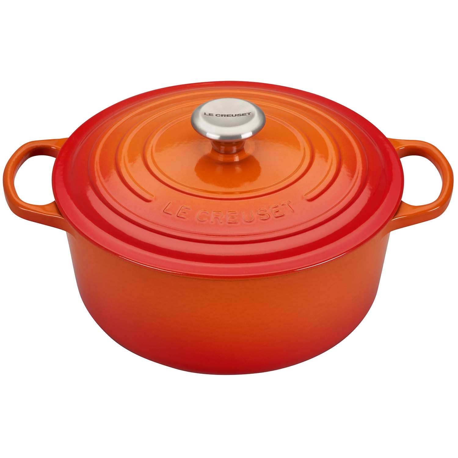Le Creuset 5.5-Quart Signature Cast Iron Round Dutch Oven - Meringue