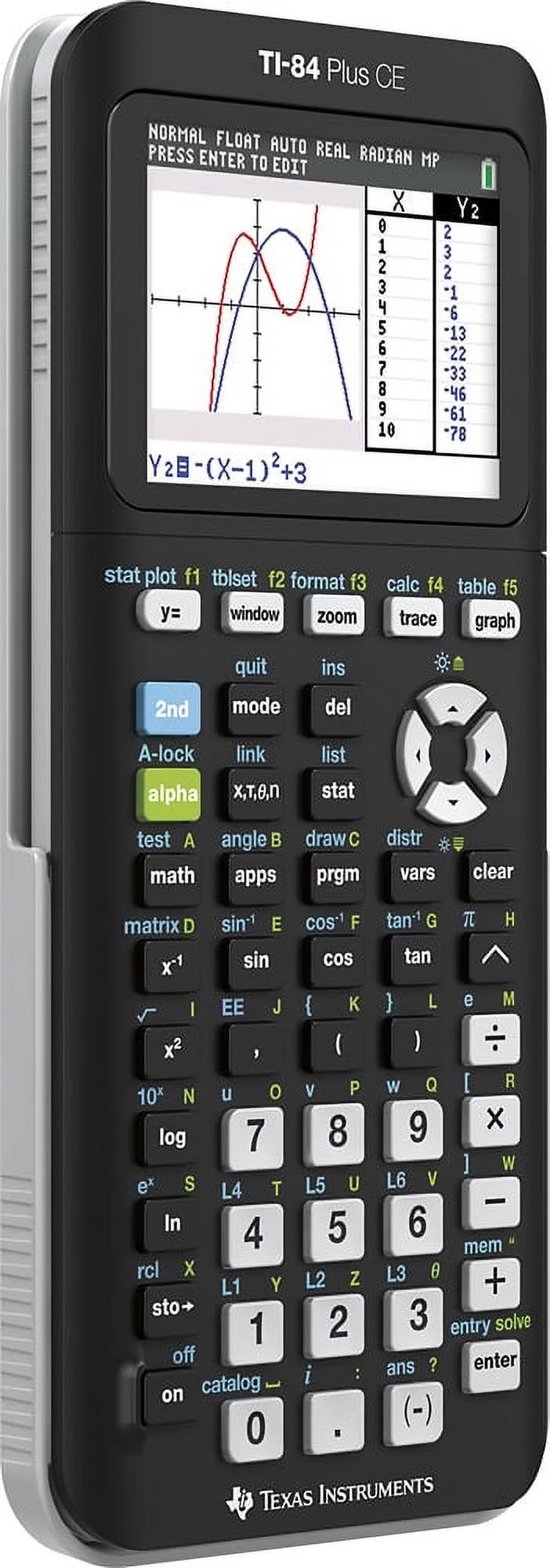 Texas Instruments TI-84 Plus CE Graphing Calculator High School and College, Black